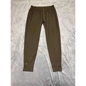 NOBULL Pants Mens Medium Green Jogger Athletic Stretch Pockets Workout Wear